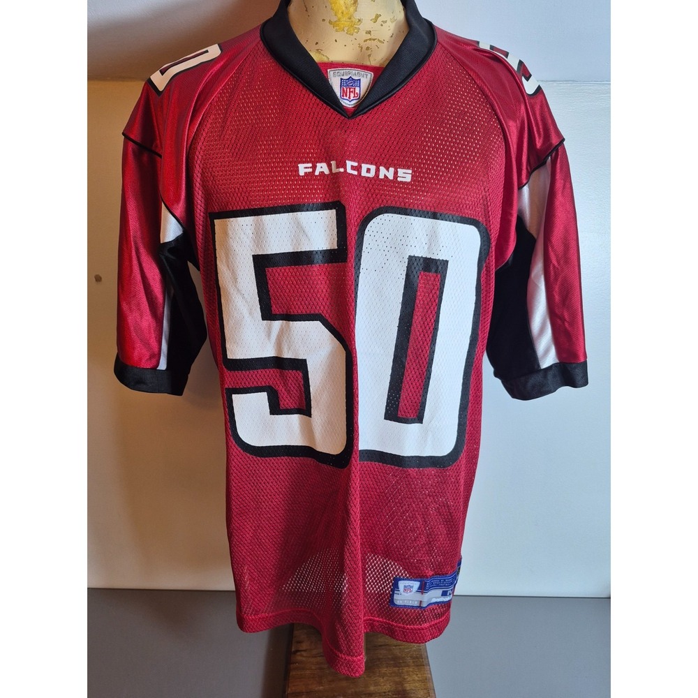 Atlanta Falcons Curtis Lofton #50 Reebok On-Field Jersey Red Mesh Medium